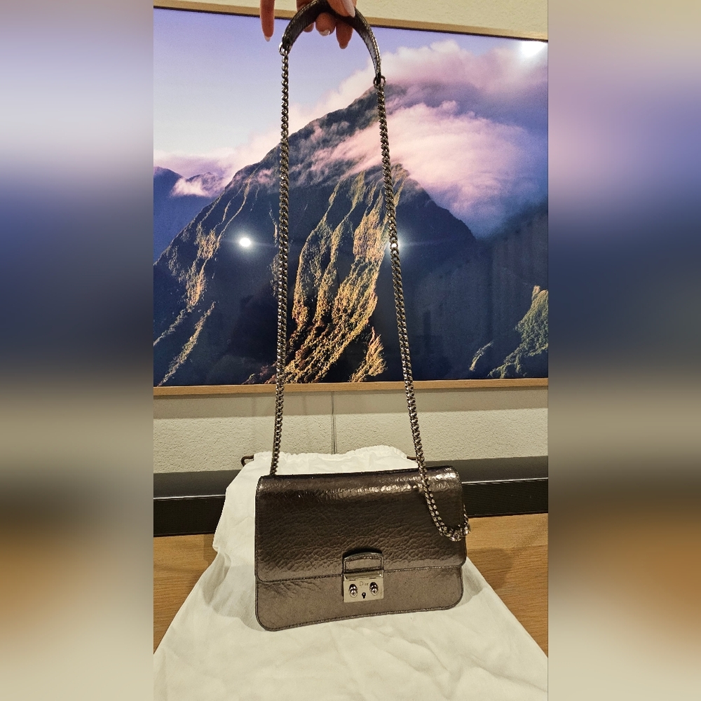 Dior Metallic Silver Chain Bag - Picture 5 of 8